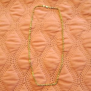 10K yellow gold braided chain